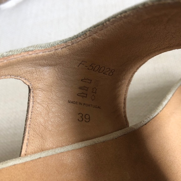 A.P.C. Platform Canvas & Suede Wedges, Size 7.5 - Picture 7 of 8